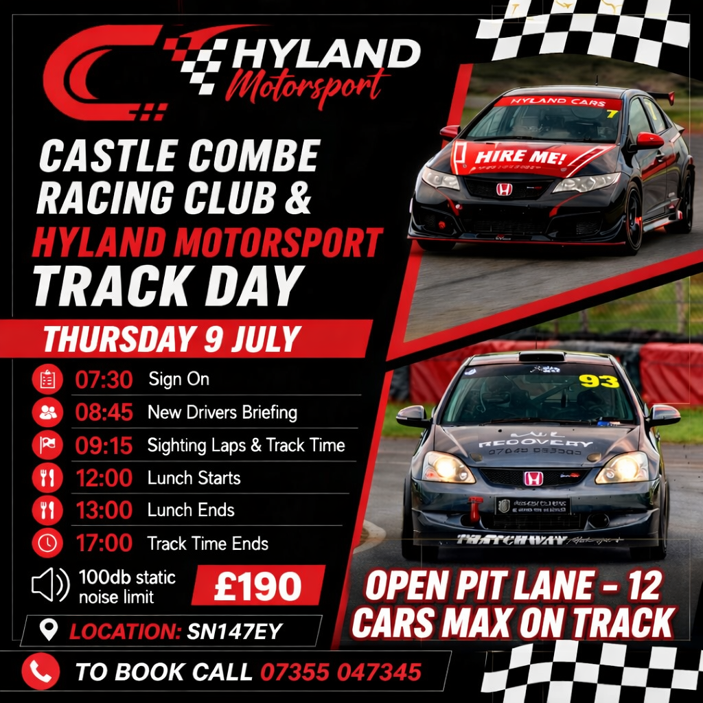 Castle Combe Racing Club & Hyland Motorsport Track Day